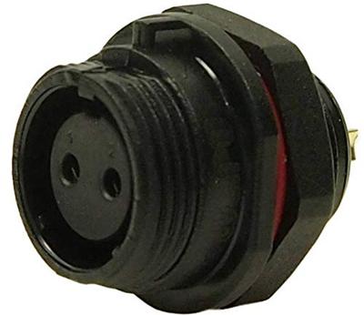 Cliff FM686832 Luidsprekerconnector Bus, inbouw Aantal polen: 2 Zwart 1 stuk(s)