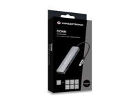 Conceptronic DONN11G laptop dock & poortreplicator Bedraad USB 3.2 Gen 1 (3.1 Gen 1) Type-C Grijs - thumbnail