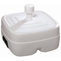 Parasolvoet kunststof vulbaar 50 liter wit - thumbnail