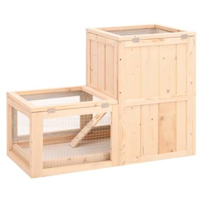 VidaXL Hamsterkooi 81x40x60 cm massief vurenhout VidaXL Hamsterkooi 81x40x60 cm massief vurenhout
