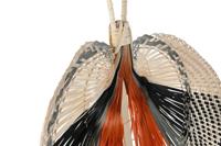 Wanddecoratie Home ESPRIT Bruin Zwart Beige Natuurlijk Koloniaal Waaier 57 x 1 x 71 cm (4 Onderdelen) - thumbnail