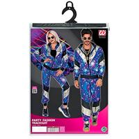 Fout 80's Trainingspak Discobal Blauw Unisex - thumbnail