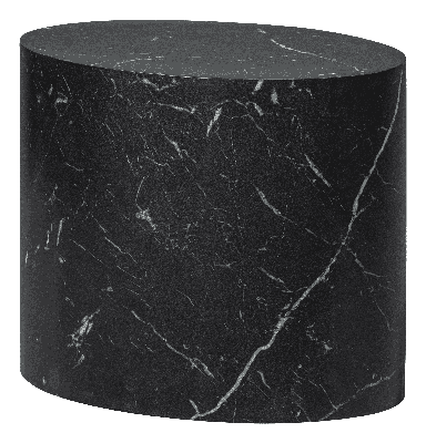 WOOOD Bijzettafel 'Quint' Marmerlook, 48 x 33cm