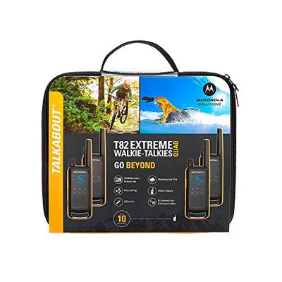 Motorola Talkabout T82 Extreme Quad Pack twee-weg radio 16 kanalen Zwart, Oranje - thumbnail