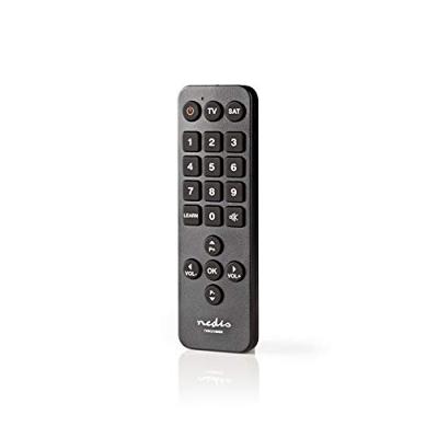 Universele Afstandsbediening - Voorgeprogrammeerd - 2 Apparaten - Disney + Button/Grote knoppen/Netflix Knop - Infrarood - Zwart