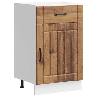 Onderkast Lucca bewerkt hout oud houtkleurig