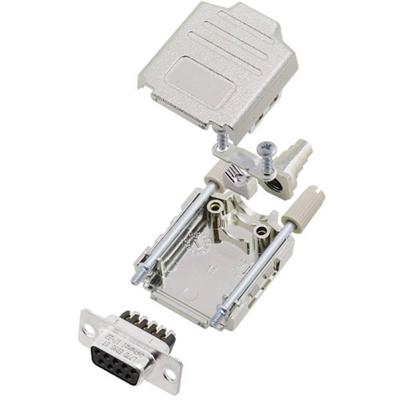 Amphenol L17DPPK15-M+L77DA15SST D-sub female connectorset 180 ° Aantal polen: 15 Schroeven 1 stuk(s)