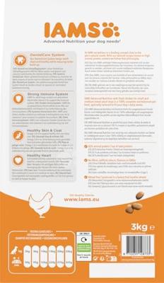 Iams for Vitality Adult Small & Medium met kip hondenvoer 3 kg