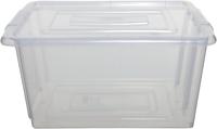 Whitefurze Stack & Store Small opbergdoos 14 liter zonder deksel, transparant - thumbnail