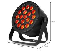 BeamZ SlimPar45 Krachtige PAR lamp met 18x 3W LED's - thumbnail