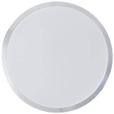 Brilliant Nikkel plafondlampLivius met wit Ø 33cm - G80561A21