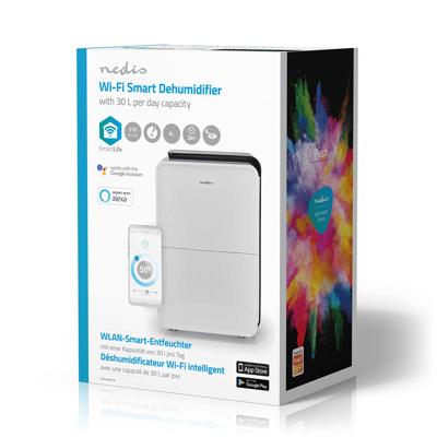 SmartLife Luchtontvochtiger | Wi-Fi | 30 l/Dag | Ontvochtiging / Continu / Was drogen / Ventilatie | Apple Store / Google Play | Regelbare hygrostaat | 210 m³/h