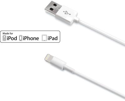 kabel Lightning Lader voor iPhone 1 meter wit kabel Lightning Lader voor iPhone 1 meter wit