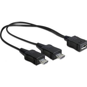 Delock 65440 Kabel USB micro-B female > 2 x USB micro-B male 20cm Delock 65440 Kabel USB micro-B female > 2 x USB micro-B male 20cm