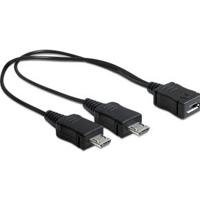 Delock 65440 Kabel USB micro-B female > 2 x USB micro-B male 20cm - thumbnail
