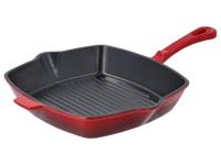 SILVERCREST Gietijzeren grillpan 24 cm (Rood) - thumbnail