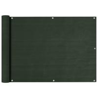 VidaXL Balkonscherm 75x600 cm hdpe donkergroen - thumbnail
