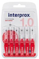 Interprox Mini Conical Rood PHD 1.0 6 Stuks - thumbnail