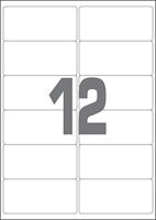 A4 etiketten 99,1 x 46,6 mm wit 100 vel Sorex - thumbnail