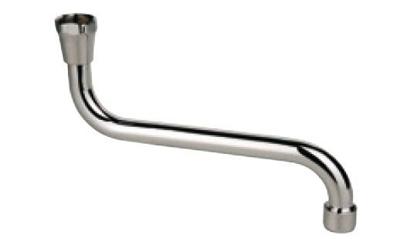 Kirchhoff S-vormige buisuitloop, 3/4" x 200 mm, met beluchter, vlak afgedicht - 98951104