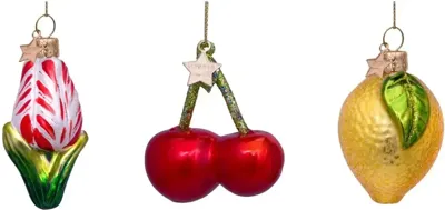 Vondels paashanger tulp, kers en citroen 6cm multi 3 stuks