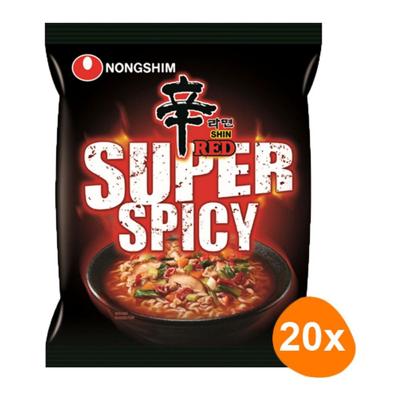 Nongshim - Instant Noodles Shin Red Super Spicy - 20 zakjes