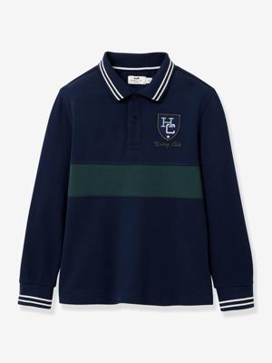 Jongenspolo van biologisch katoen CYRILLUS marineblauw