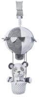 Saro hangfiguur heteluchtballon met rammelaar beer grijs - thumbnail