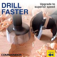 Fisch-Tools Houtboor | d. 30 mm totale lengte 90 mm | schacht-d. 8 mm | 1 stuk - 031703000 031703000 - thumbnail