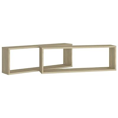 VidaXL Wandschappen kubus 2 st 80x15x26,5 cm bewerkt hout sonoma eiken