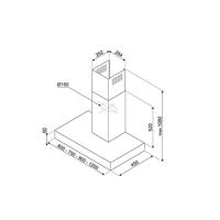 Smeg KBT700XE Schouwkap Grijs - thumbnail
