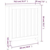 VidaXL Radiatorombouw 79,5x19x84 cm massief grenenhout wasbruin - thumbnail