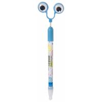 LG Imports pen met bewegende ogen 20 cm blauw - thumbnail