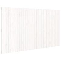 Hoofdbord wandmontage 204x3x110 cm massief grenenhout wit - thumbnail