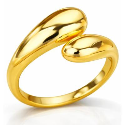 LGT JWLS Dames Ring One Size Goudkleurig Open Vorm