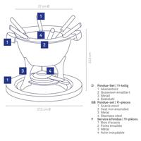 Kela - Fondueset Country Gietijzer, Zwart - Kela - thumbnail