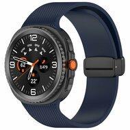 D-buckle sportband - Donkerblauw - Samsung Galaxy Watch 8 Classic - 46mm D-buckle sportband - Donkerblauw - Samsung Galaxy Watch 8 Classic - 46mm