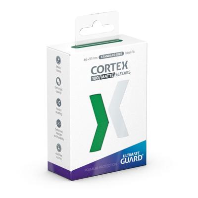 Ultimate Guard Cortex Sleeves Matte Standard Size (100) - Green Ultimate Guard Cortex Sleeves Matte Standard Size (100) - Green