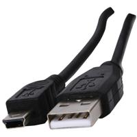 USB 2.0 naar mini USB-B kabel 1,8m - thumbnail