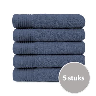 The One Badhanddoek 450 gram 70x140 cm Denim Faded (5 stuks)