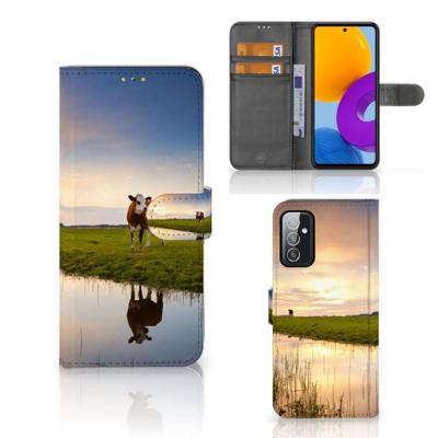 Samsung Galaxy M52 | Telefoonhoesje | Met pasjeshouder | Koe