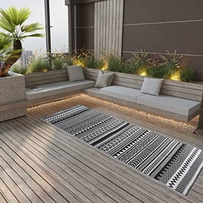 VidaXL Buitenkleed arakil 80x250 cm polypropeen zwart