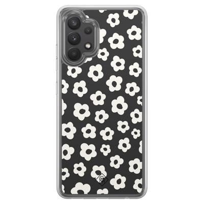 Samsung Galaxy A32 4G hybride hoesje - Retro bloempjes Samsung Galaxy A32 4G hybride hoesje - Retro bloempjes