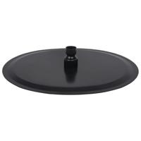 VidaXL Regendouchekop rond 30 cm roestvrij staal zwart - thumbnail