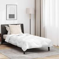 VidaXL Zomer dekbed met kussen 2 pcs wit microvezel - thumbnail