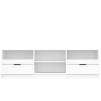 Tv-meubel 150x33,5x45 cm bewerkt hout wit - thumbnail
