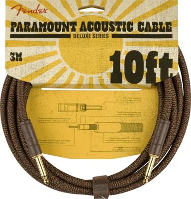Fender Paramount Acoustic Instrument Cable 3 m bruin