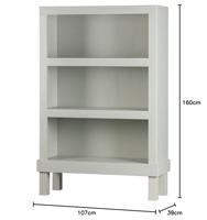 WOOOD Wandkast 'Bonk' Grenen, 160 x 107cm, kleur Mist - thumbnail