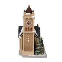 Lemax mistletoe chapel verlichte kerk Caddington Village 2022 - thumbnail