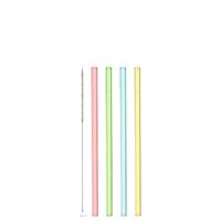 Leonardo Ciao Glazen Rietjes met borstel 20cm, per 4 - thumbnail